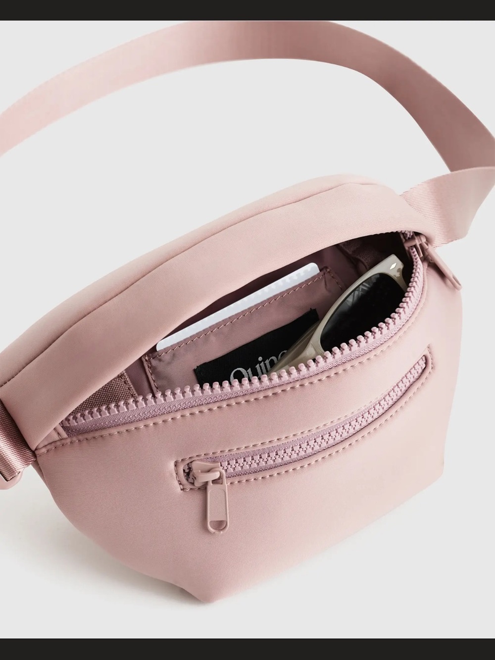 QUINCE All-Day Neoprene Belt Bag in Thistle